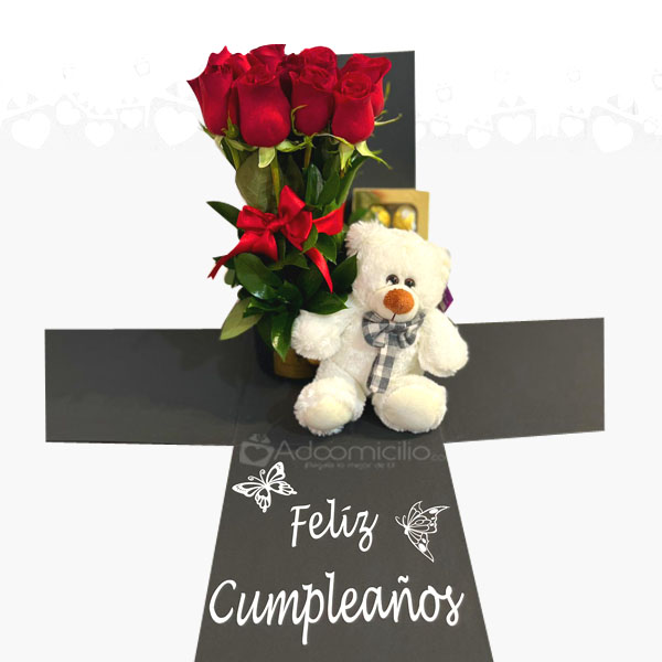 Caja sorpresa  de cumpleaños para mujer en  Medellín