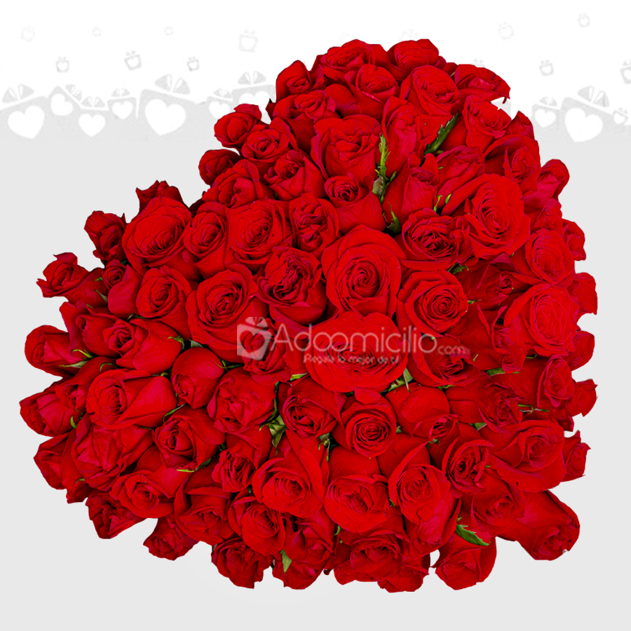 Corazón De Rosas Para San Valentín A Domicilio en Medellín 
