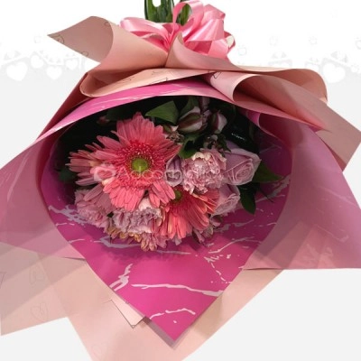 Bouquet de gerbera y   claveles en Medellín 