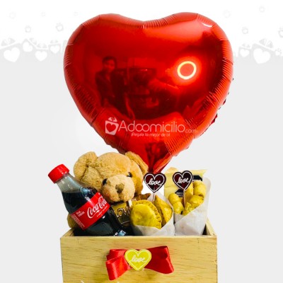 Merienda Para Hombre Con Peluche Para Amor Y Amistad A Domicilio En Bogotá Pedido Con Un Día De Anticipación 