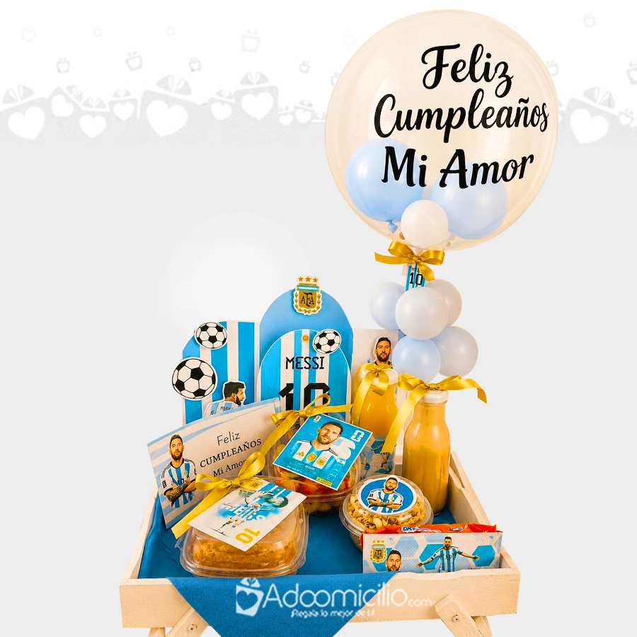 Desayuno Sorpresa Con Temática De Messi A Domicilio En Bogotá Pedido Con Un Día De Anticipación 