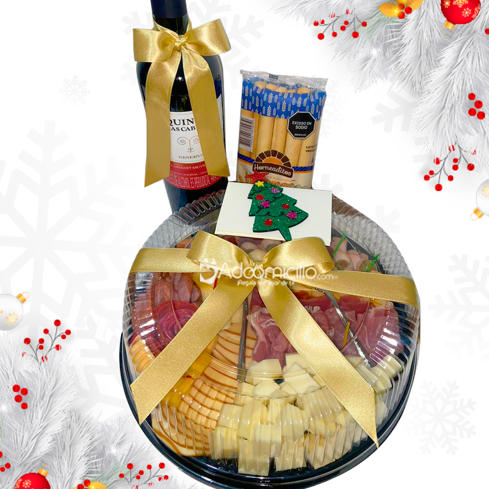 Tabla De Quesos Con Vino Para Navidad A Domicilio En Pereira Pedido Con Un Día De Anticipación 