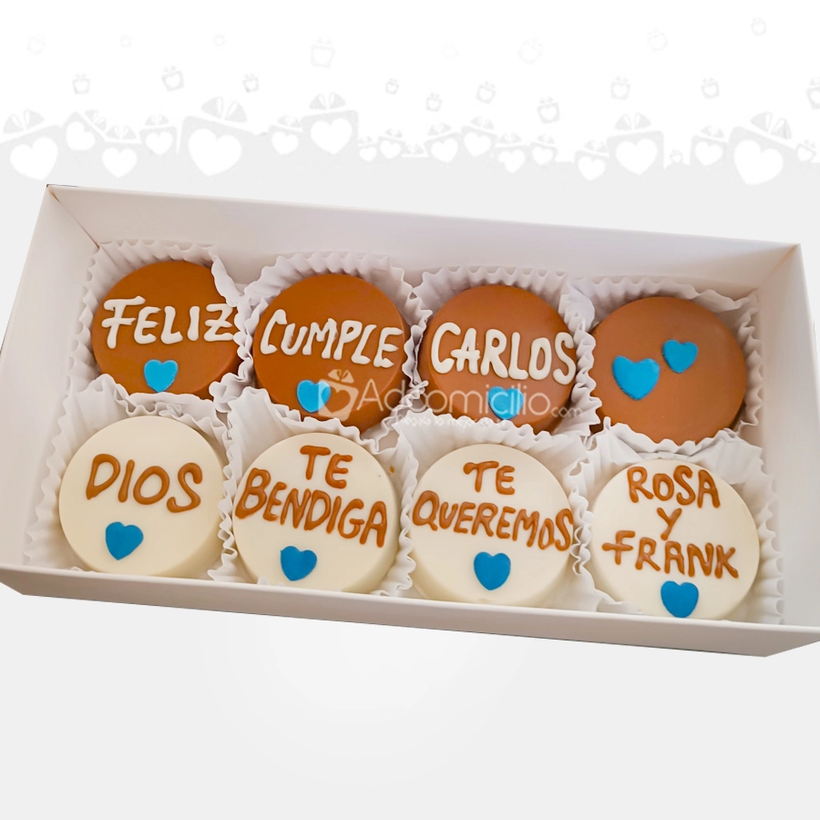 Galletas Cubiertas De Chocolate Para Cumpleaños A Domicilio En Barranquilla Pedido Con Un Día De Anticipación 