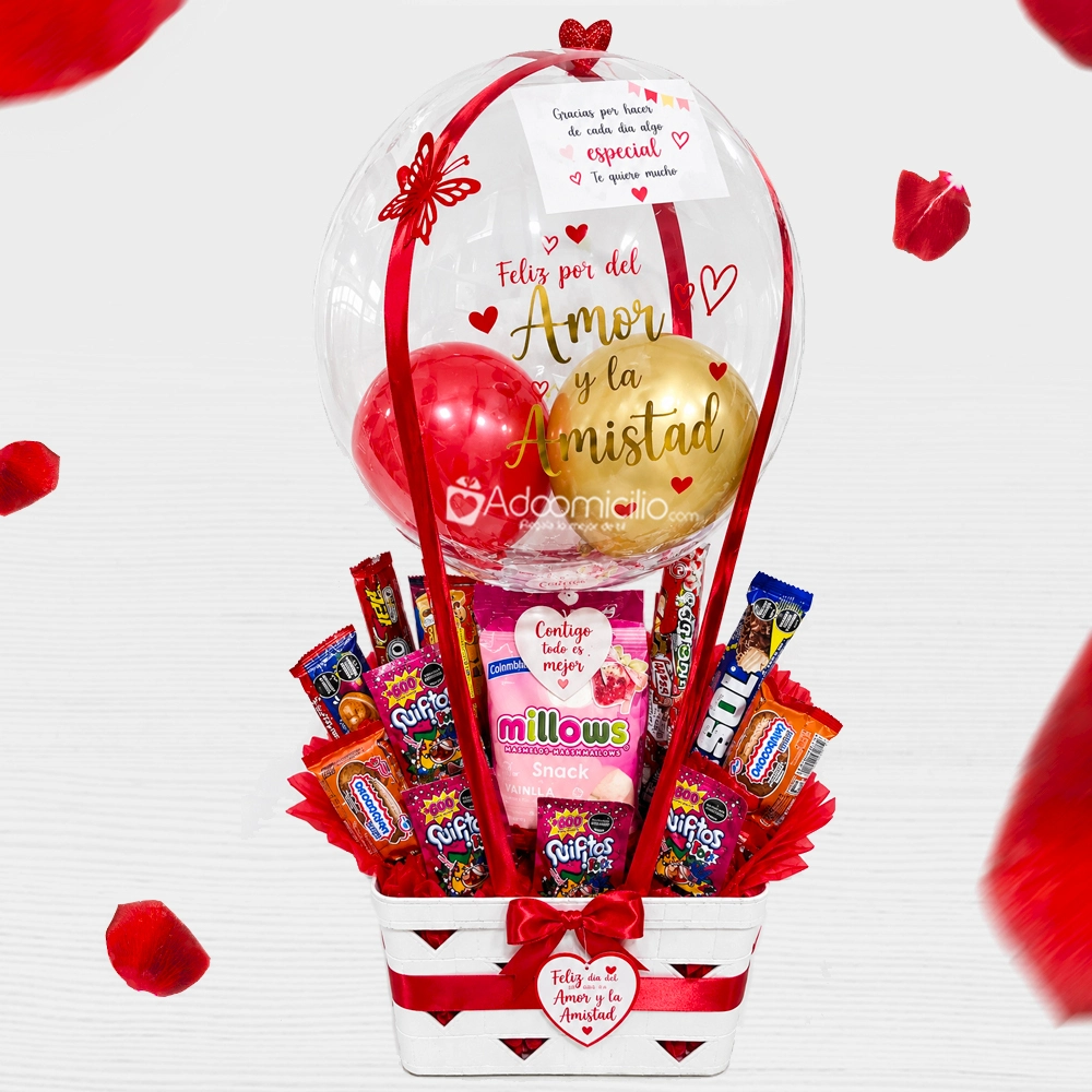 Ancheta De Dulces Para Amor Y Amistad A Domicilio En Barranquilla Pedido Con Un Día De Anticipación
