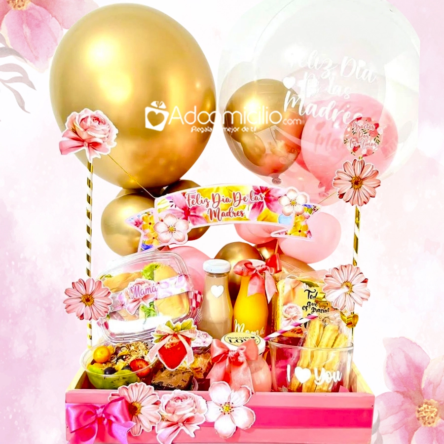 Desayuno Sorpresa Con Globos Para El Día De La Madre A Domicilio En Barranquilla Pedido Con Un Día De Anticipación 