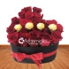 Arreglos Florales A Domicilio En Cali Corazón De Rosas Con Chocolates 
